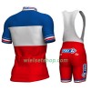 Fietskleding (Fietsshirt + Korte Koersbroek) 2017 FDJ Frans kampioenschap